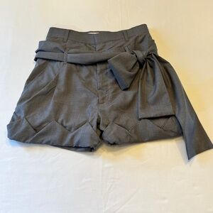 MERCIBEAUCOUP DOUBLE WAISTBAND PLEATED SHORTS